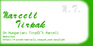 marcell tirpak business card